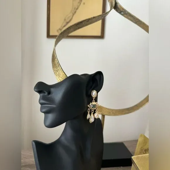 Evil eye earrings N689 - Picture 5 of 5